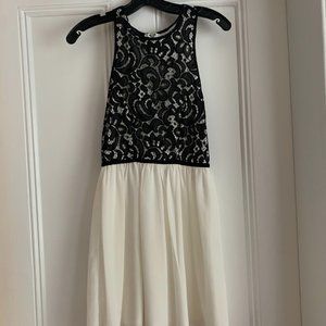 UNUSED Socialite Women's Size XS Black/White Dress